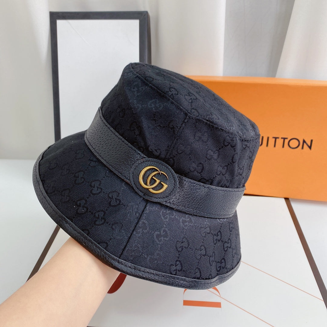 Fibbia per cintura classica con cappello a secchiello GG