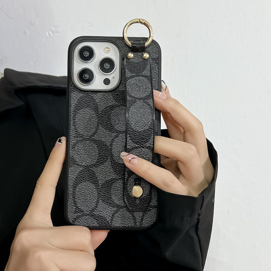 Klassisk iPhone-deksel med holder, svart – SW240330