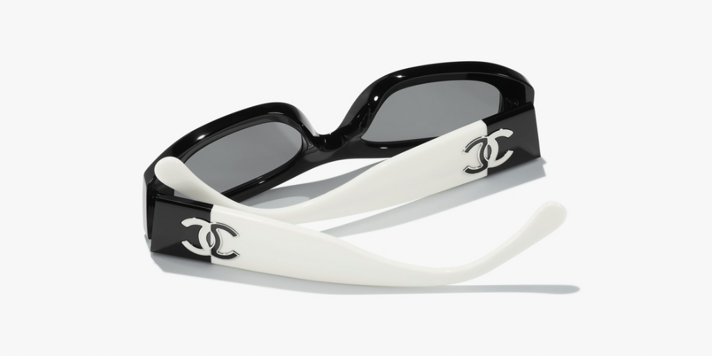 Óculos de sol retangulares de acetato da moda