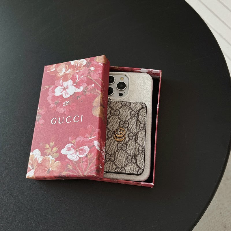 Funda para iPhone clásica con bolso cruzado para tarjetas premium
