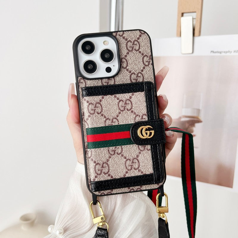 Premium Card Bag Chain Classic iPhone Case