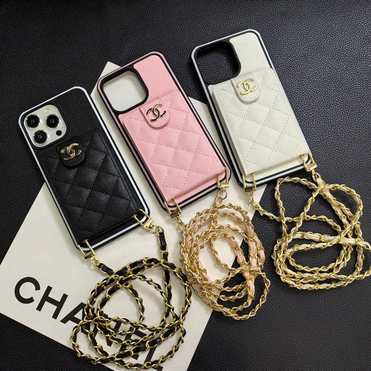 Elegant Crossbody Leather iPhone-deksel