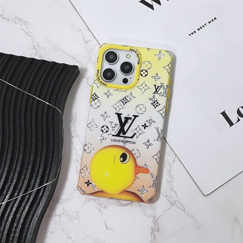 Luxuriöse quadratische iPhone-Hülle mit Ente und Kaninchen