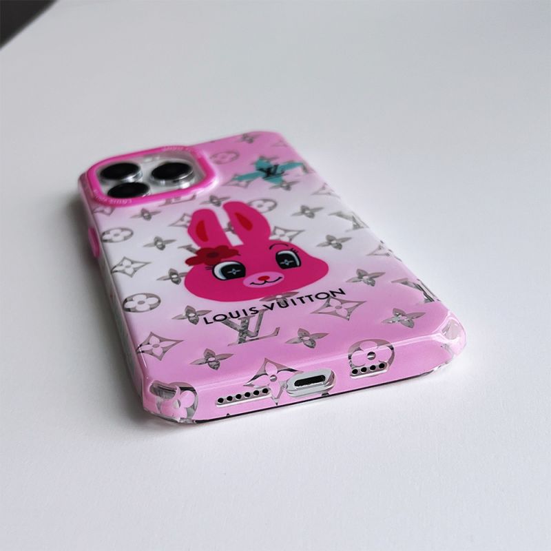 Luxuriöse quadratische iPhone-Hülle mit Ente und Kaninchen