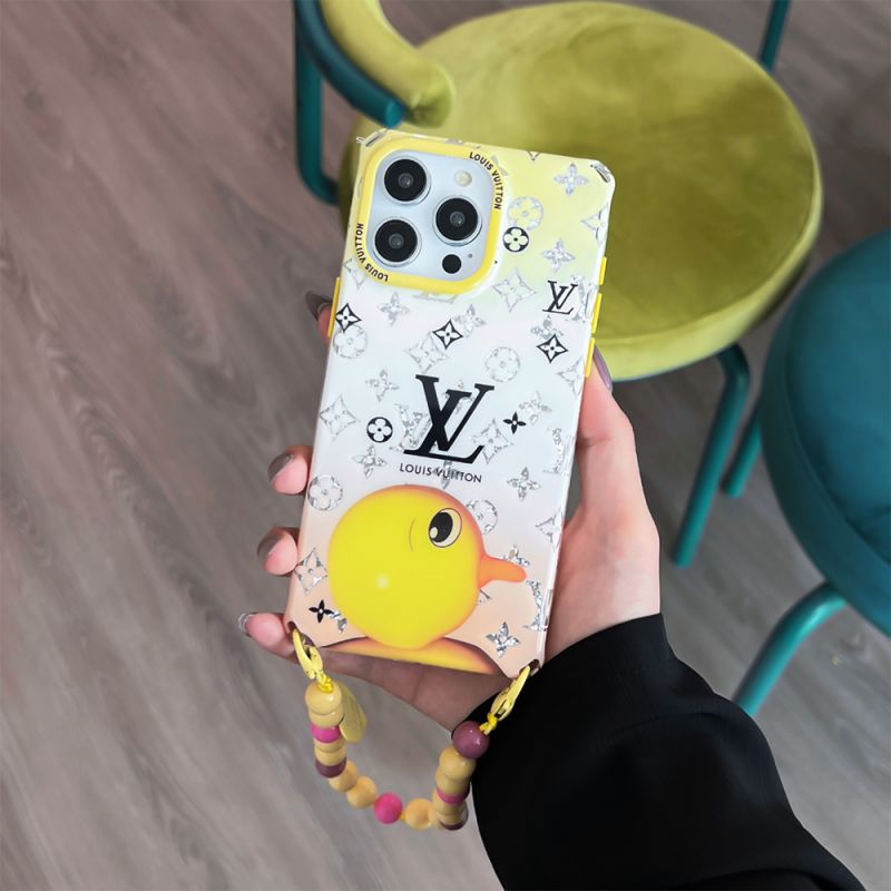 Luxuriöse quadratische iPhone-Hülle mit Ente und Kaninchen