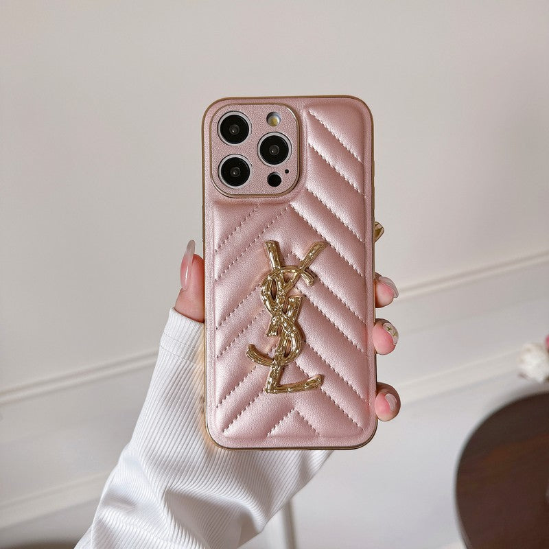 Étui pour iPhone en cuir Saint Color