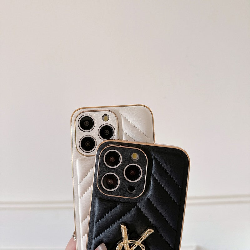 Étui pour iPhone en cuir Saint Color