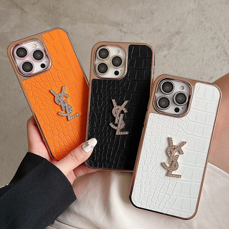 Saint Color Leather Rose Gold iPhone-deksel