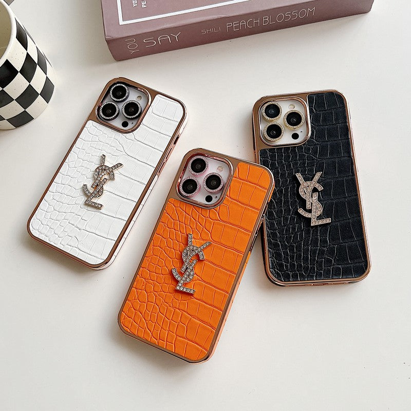 Saint Color Leather Rose Gold iPhone-deksel