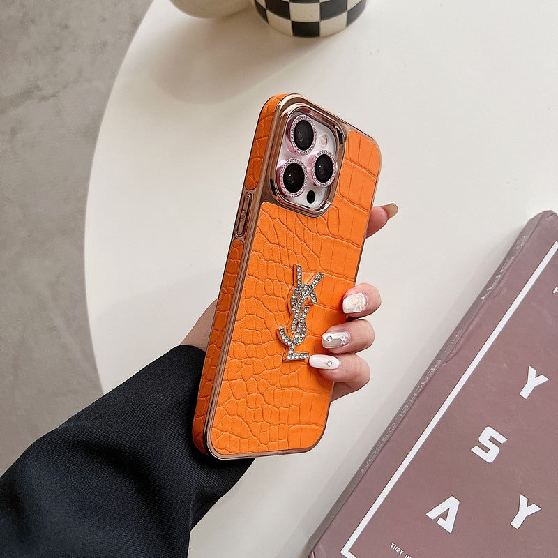 Saint Color Leather Rose Gold iPhone-deksel