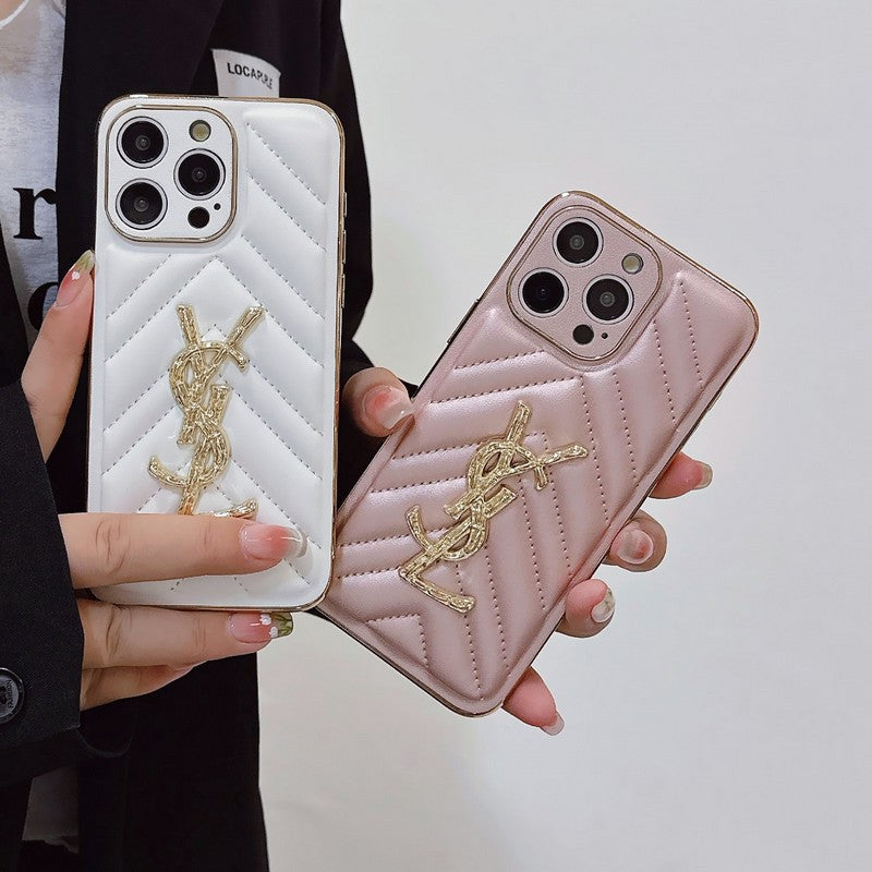 Étui pour iPhone en cuir Saint Color