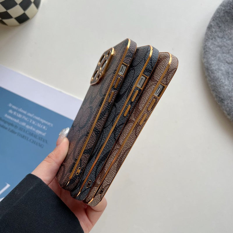 Klasické kožené pouzdro na iPhone