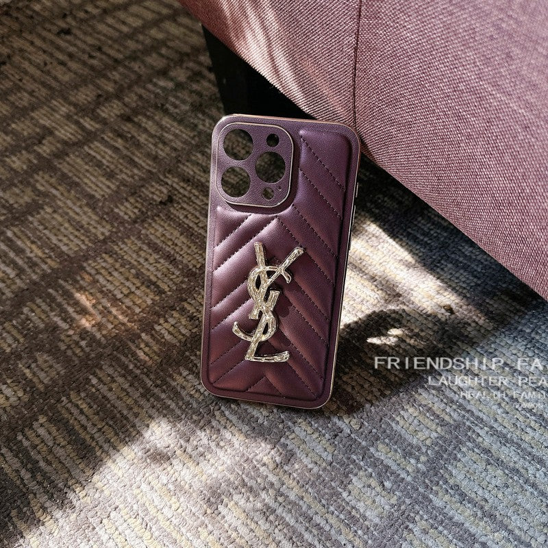 Étui pour iPhone en cuir Saint Color