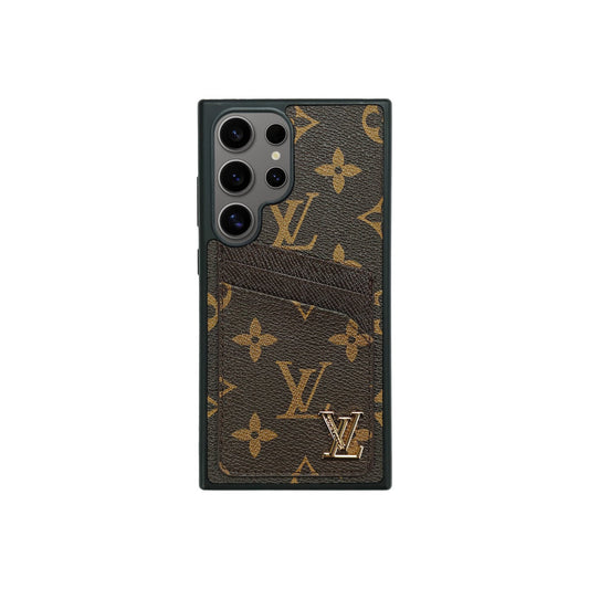 Jednoduché puzdro na kartu Signature Brown | Samsung