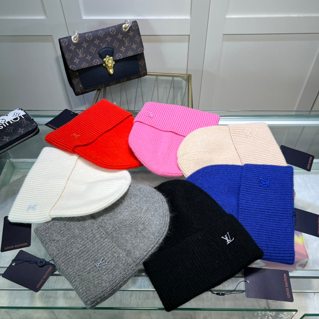 Berretto di lana ricamato di lusso | Cappello invernale di design di lusso