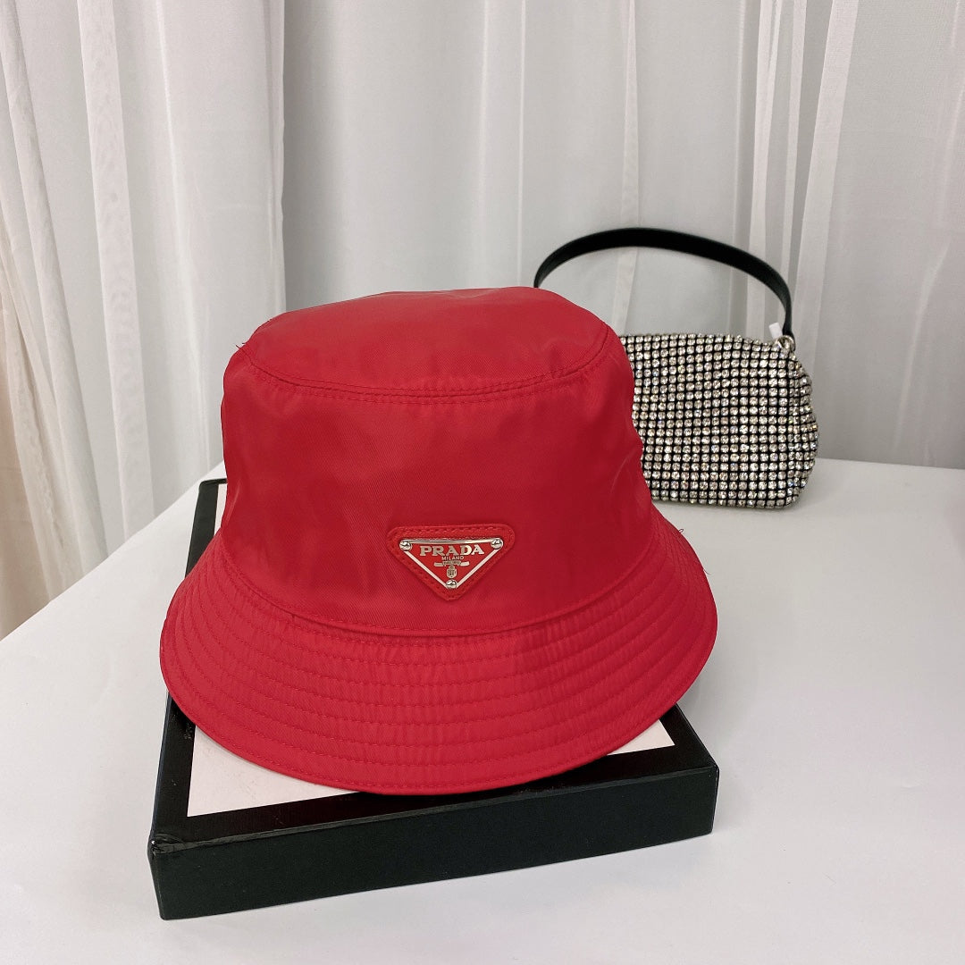 Módní trojúhelník Logo Bucket Hat | Luxusní designová bavlněná čepice
