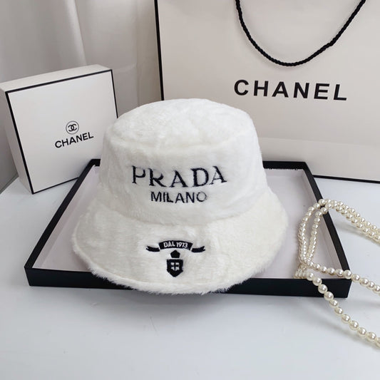 Fashion Milano Plush Faux Fur Bucket Hat | Luxury Designer Winter Hat