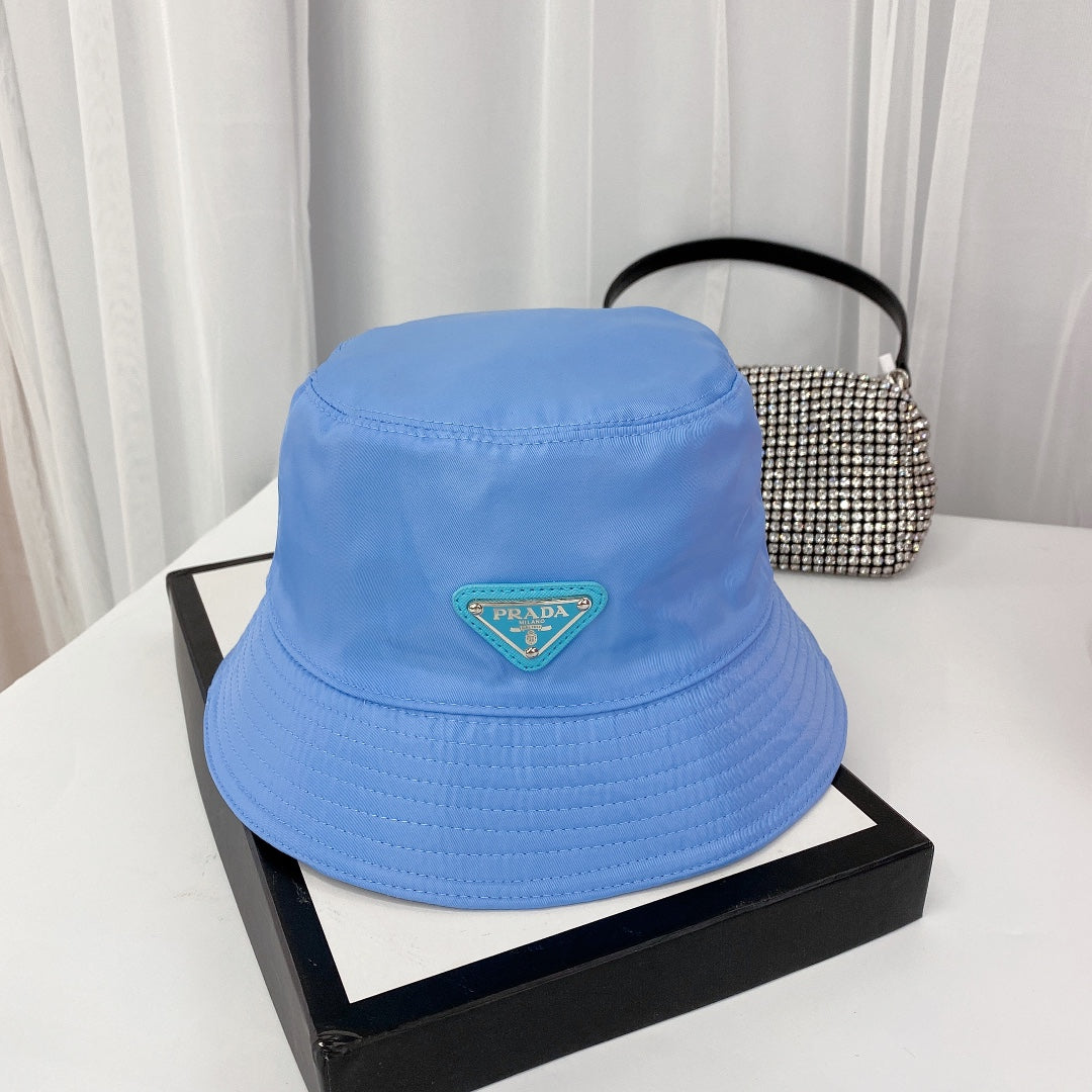 Módní trojúhelník Logo Bucket Hat | Luxusní designová bavlněná čepice