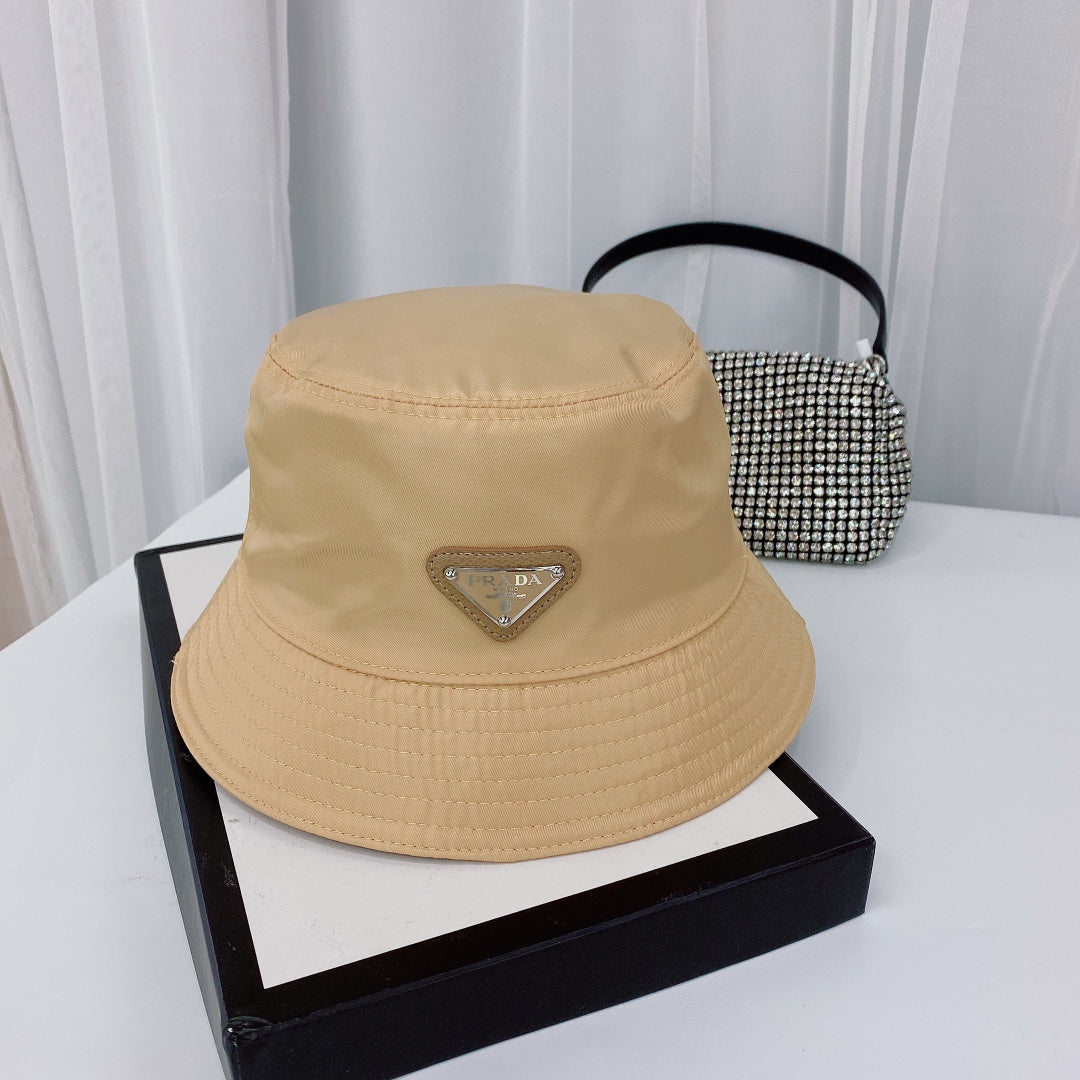 Módní trojúhelník Logo Bucket Hat | Luxusní designová bavlněná čepice