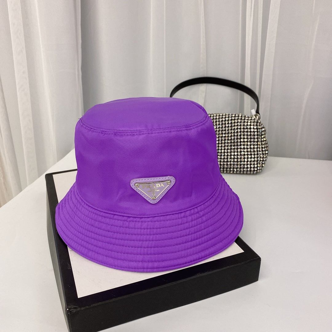 Módní trojúhelník Logo Bucket Hat | Luxusní designová bavlněná čepice