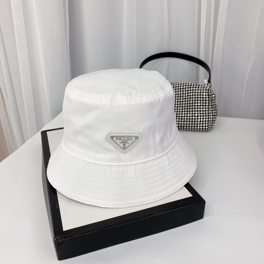 Módní trojúhelník Logo Bucket Hat | Luxusní designová bavlněná čepice
