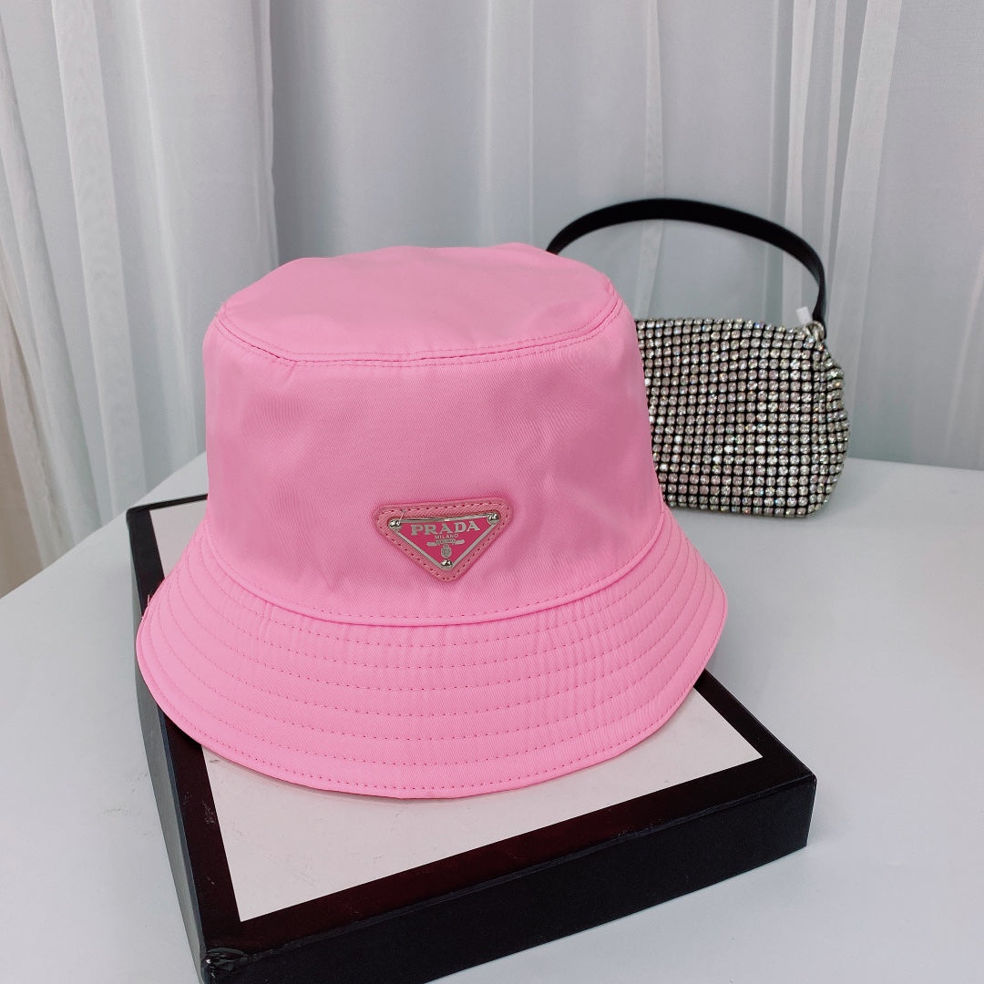 Módní trojúhelník Logo Bucket Hat | Luxusní designová bavlněná čepice