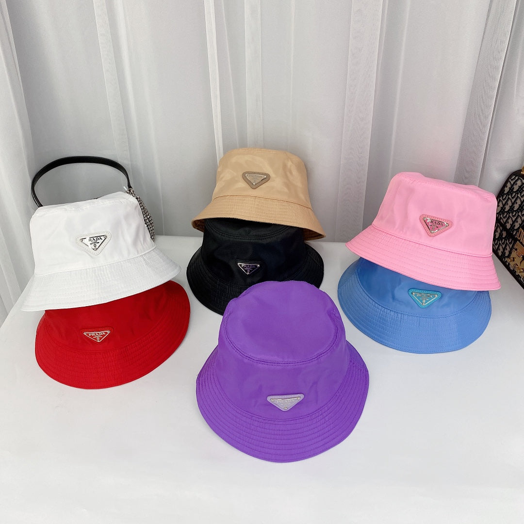 Módní trojúhelník Logo Bucket Hat | Luxusní designová bavlněná čepice