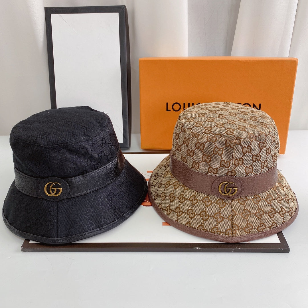 Fibbia per cintura classica con cappello a secchiello GG