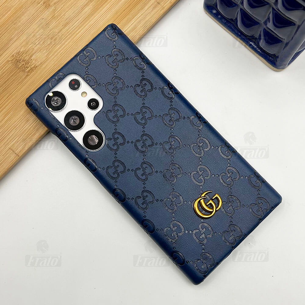 Luksus Premium Fashion Brand Læder Taske til Samsung Galaxy