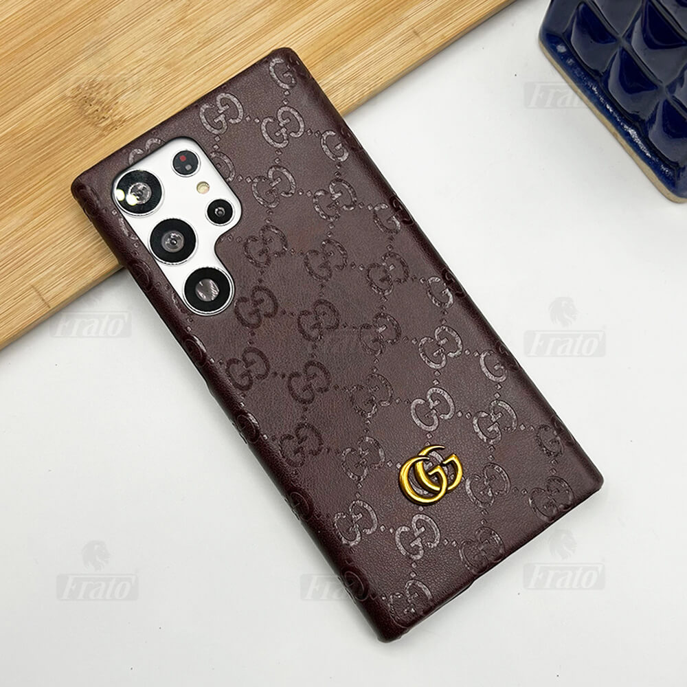 Luksus Premium Fashion Brand Læder Taske til Samsung Galaxy