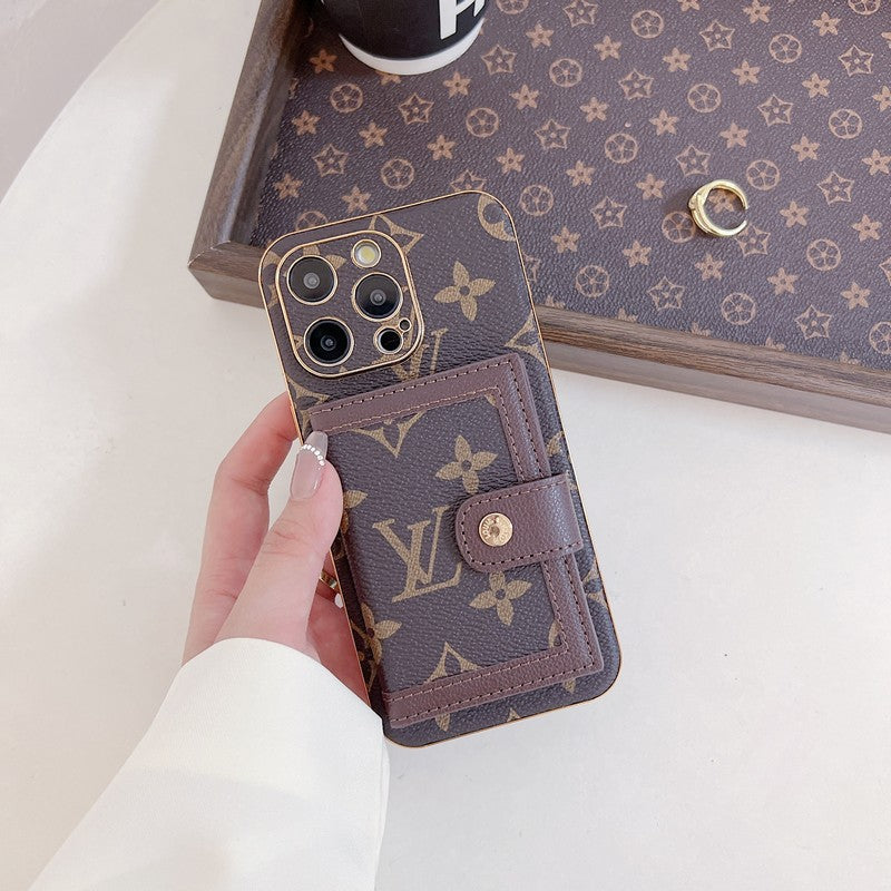 Luxusná klasická taška s farebnými kartami Puzdro na iPhone