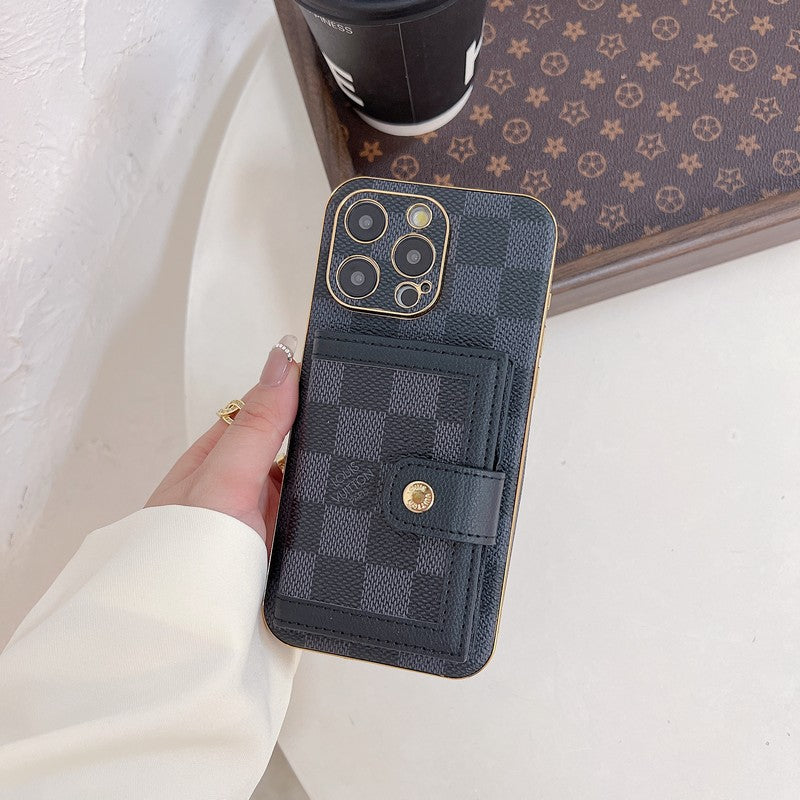 Luxusná klasická taška s farebnými kartami Puzdro na iPhone