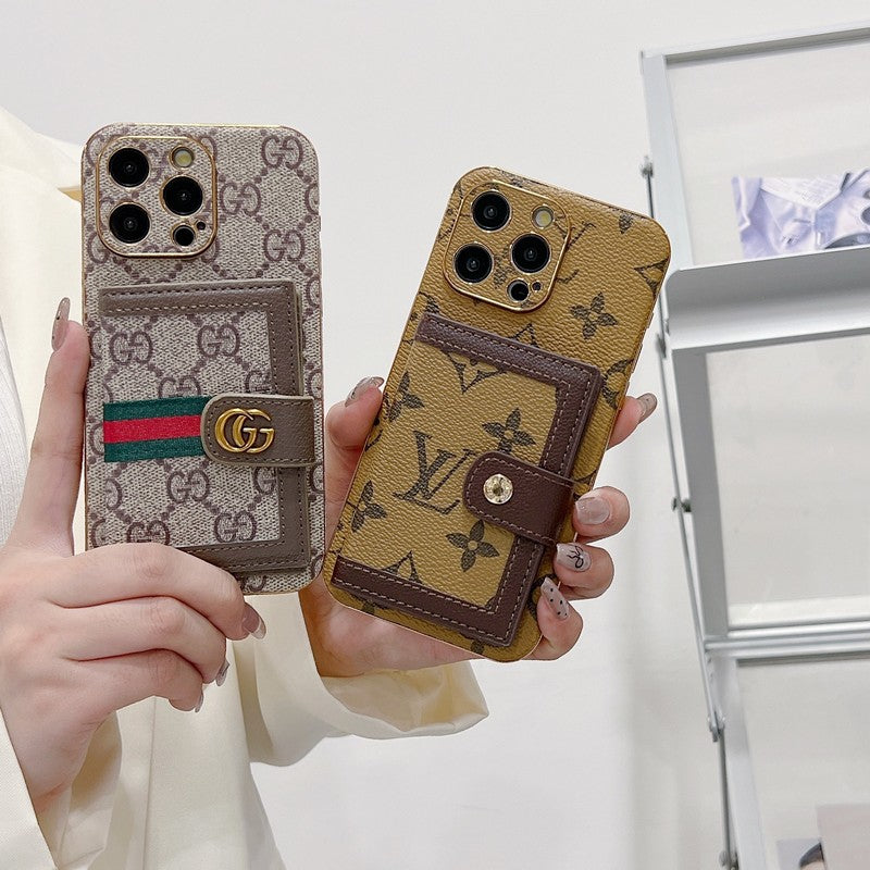 Luxusná klasická taška s farebnými kartami Puzdro na iPhone