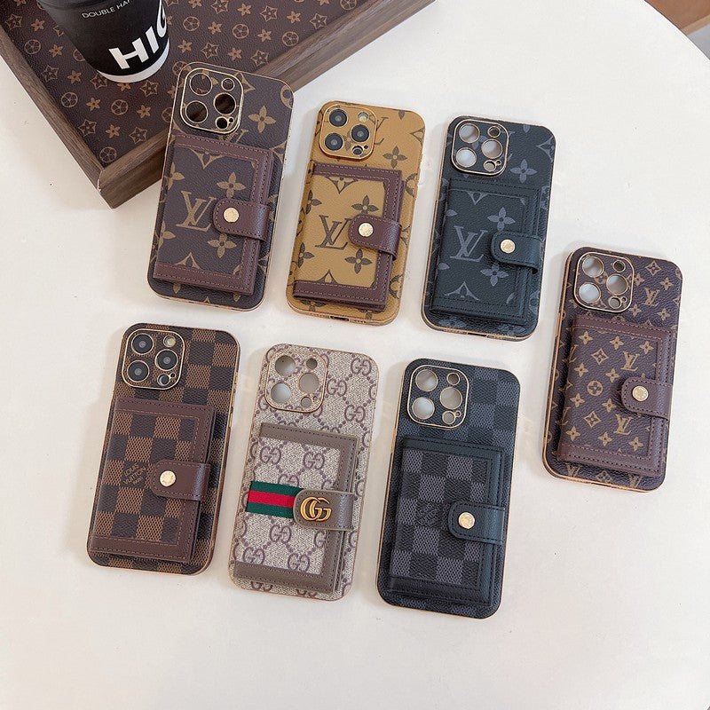 Luxusná klasická taška s farebnými kartami Puzdro na iPhone