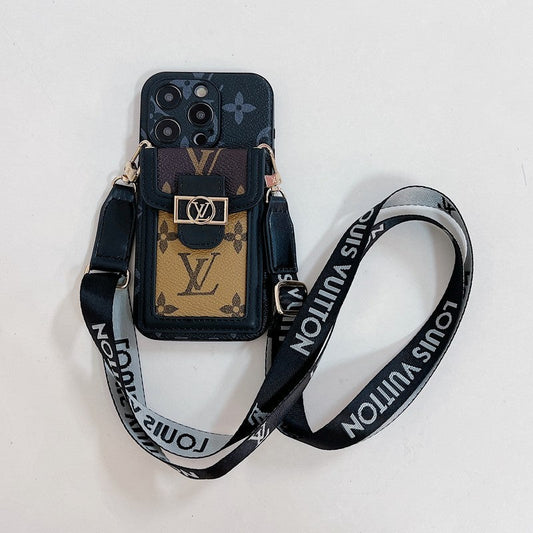 Θήκη για iPhone με χιαστί για κάρτα πολυτελείας