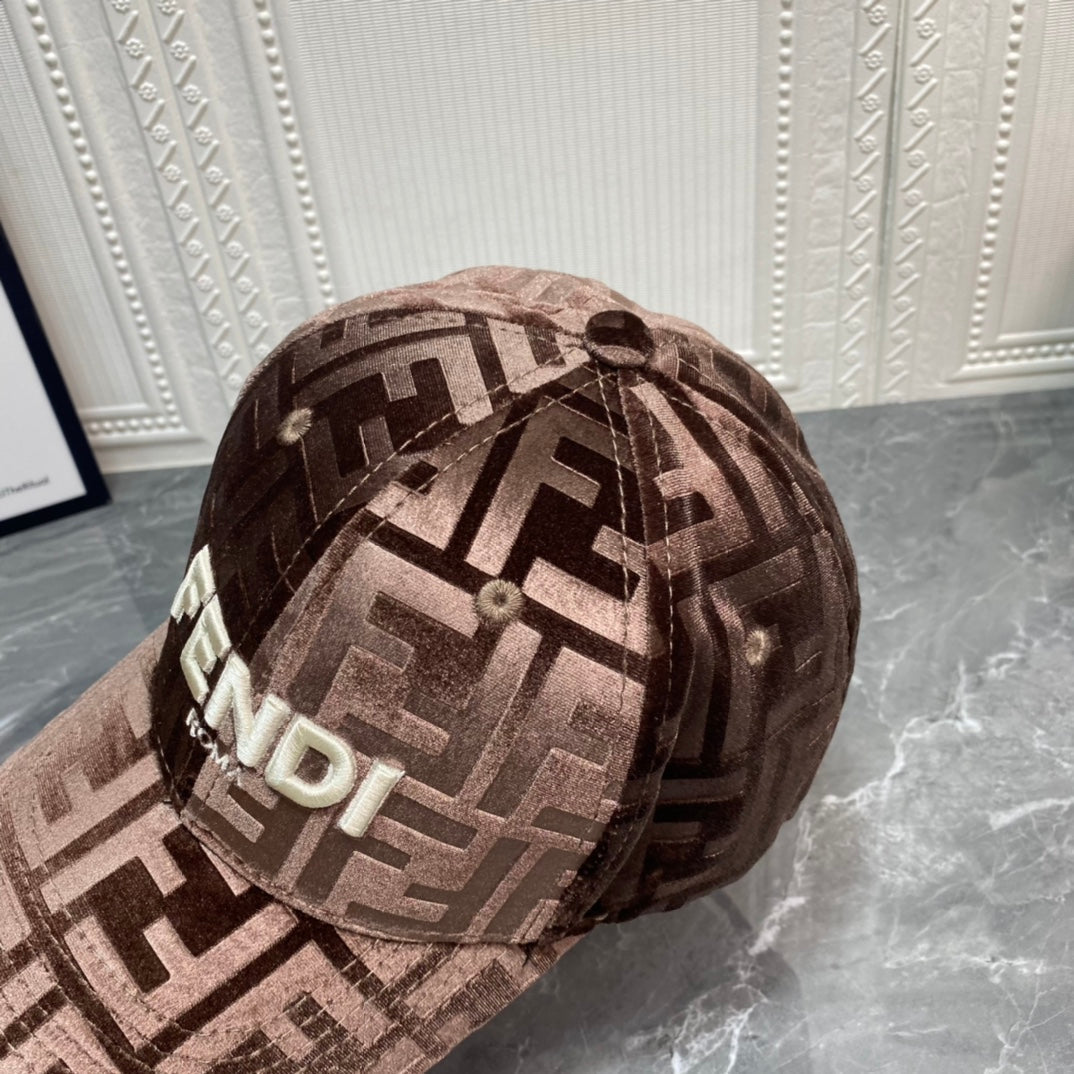 Luksus FF Gold Velvet baseballkasket | Luksus designer justerbar hat