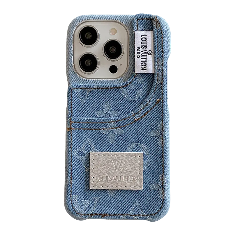 Farmer szövet iPhone tok beépített kártyatartóval