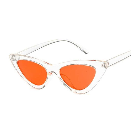 Nové Retro módne slnečné okuliare Ženy Značka Návrhár Vintage Cat Eye Čierne Biele Slnečné okuliare Dámske Lady UV400 Oculos