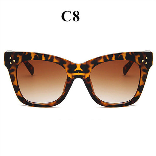 Oulylan gafas de sol clásicas de ojo de gato para mujer, gafas de sol Vintage de gran tamaño con gradiente, gafas de sol femeninas de diseñador de lujo UV400