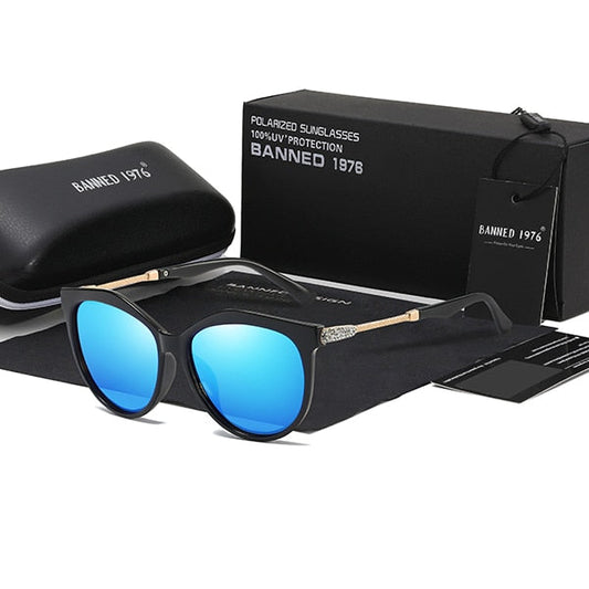 Nové luxusné HD polarizačné dámske slnečné okuliare módne okrúhle dámske Vintage dizajn značky cat eye žena Dámske slnečné okuliare okulos