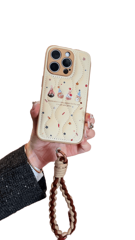 Fjærlett Cozy: Chic Cookie-inspirert iPhone-deksel for trendsettere